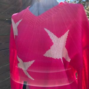 💕💞💝 ⭐️ Hot Pink Star Sweater ⭐️💞💕
